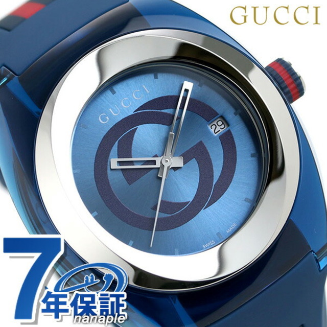 GUCCI グッチ 腕時計 SYNC ブルー 青 男女兼用 YA137104A