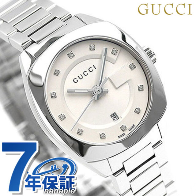 Gucci - グッチ 腕時計 GG2570 コレクション スモール 29mm クオーツ（ETA社製） YA142504GUCCI シルバーxシルバー