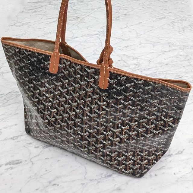 贈り物 GOYARD - GOYARD ゴヤール PVC ブラウン/ブラック サンルイPM