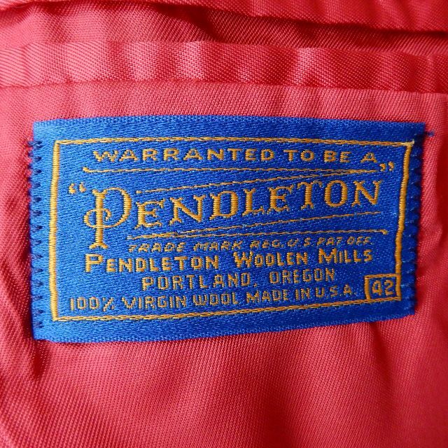 PENDLETON(ペンドルトン)のPENDLETON WOOL JACKET 1980s 1990s 42 メンズのジャケット/アウター(テーラードジャケット)の商品写真