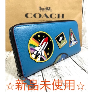 コーチ(COACH)のコーチ COACH スペース ディズニーコラボ ジップウォレット 長財布(財布)
