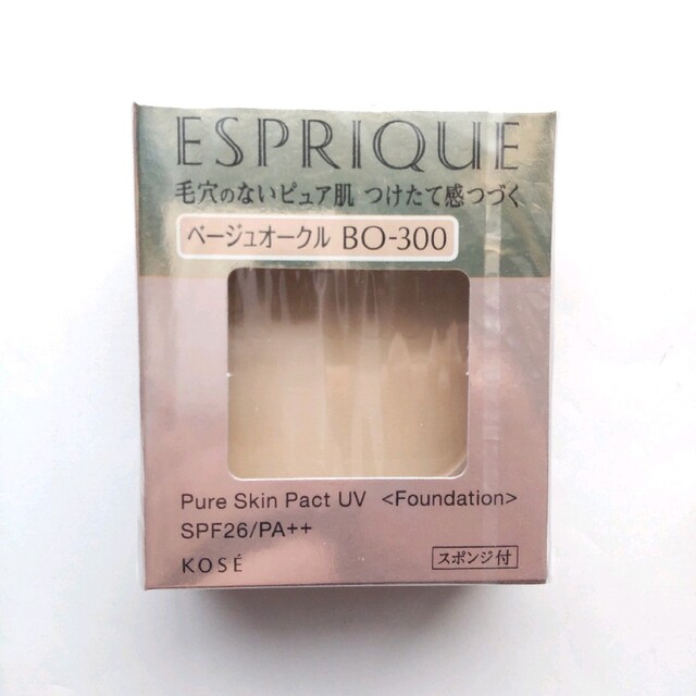 ESPRIQUE(エスプリーク)の☆最終価格　エスプリーク ピュアスキン パクト UV BO-300　01 コスメ/美容のベースメイク/化粧品(ファンデーション)の商品写真