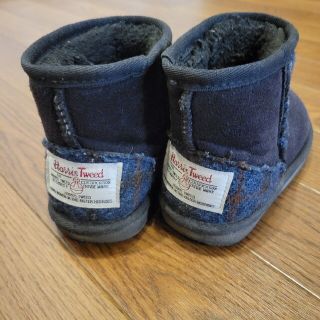 ハリスツイード(Harris Tweed)のしまむら ハリーツイード ムートンブーツ（16cm/紺色）(ブーツ)