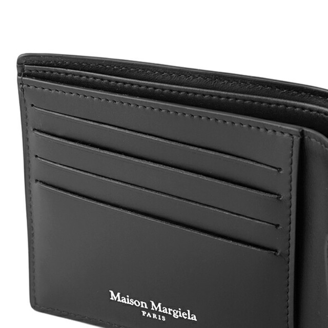 Maison Martin Margiela(マルタンマルジェラ)の新品 メゾン マルジェラ Maison Margiela 2つ折り財布 4ステッチ ブラック メンズのファッション小物(折り財布)の商品写真