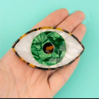 エディットフォールル(EDIT.FOR LULU)のCoucou Suzette Eye Hair Claw - Green(バレッタ/ヘアクリップ)
