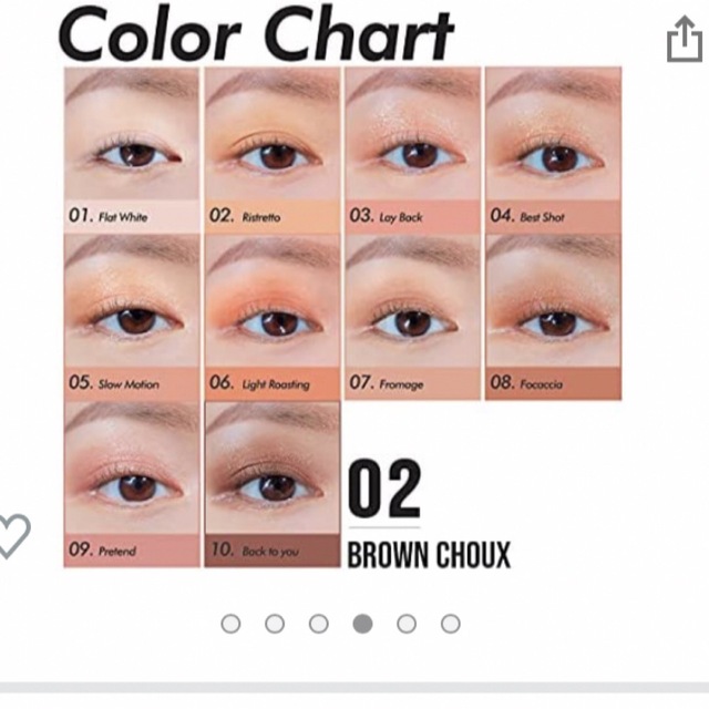 CLIO(クリオ)のCLIO クリオ　PRO EYE PALETTE 02 BROWN CHOUX コスメ/美容のベースメイク/化粧品(アイシャドウ)の商品写真