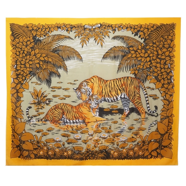 印象のデザイン Hermes - エルメス タイガ― 虎 トラ 大判 ストール