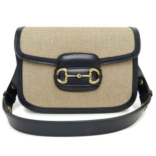 Gucci - グッチ ホースビット 1955 ショルダーバッグ 斜め掛け レザー