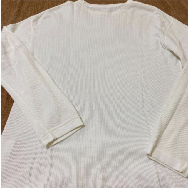 TENDERLOIN(テンダーロイン)のmasses マシス　ワッフル　ロンT カットソー　ホワイト　L メンズのトップス(Tシャツ/カットソー(七分/長袖))の商品写真
