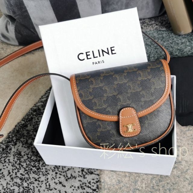 セリーヌミニ財布 CELINE トリオンフ ポップアップ限定 - library