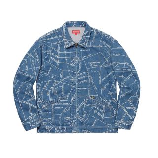 シュプリーム(Supreme)のSupreme Gonz Map Work Jacket  L(Gジャン/デニムジャケット)