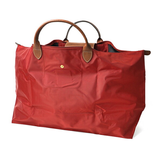 LONGCHAMP(ロンシャン)の新品 ロンシャン LONGCHAMP ボストンバッグ ル プリアージュ トラベルバッグ Mサイズ レッド レディースのバッグ(ボストンバッグ)の商品写真