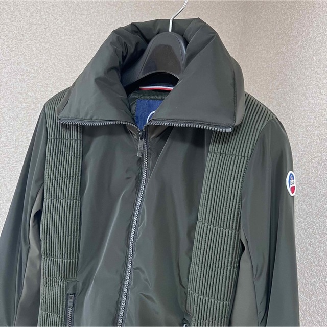 フザルプ Fusalp スタンドカラー 中綿 ジャケット ハーフ丈 袖ワッペン