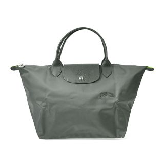 ロンシャン(LONGCHAMP)の新品 ロンシャン LONGCHAMP ハンドバッグ ル プリアージュ グリーン トップハンドルバッグ Mサイズ グラファイト(ハンドバッグ)