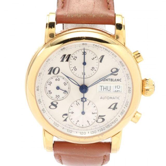MONTBLANC(モンブラン)のDランク マイスターシュテック クロノグラフ デイデイト 腕時計 自動巻 不動品 メンズの時計(腕時計(アナログ))の商品写真