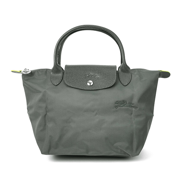 新品 ロンシャン LONGCHAMP ハンドバッグ ル プリアージュ グリーン トップハンドルバッグ Sサイズ グラファイト