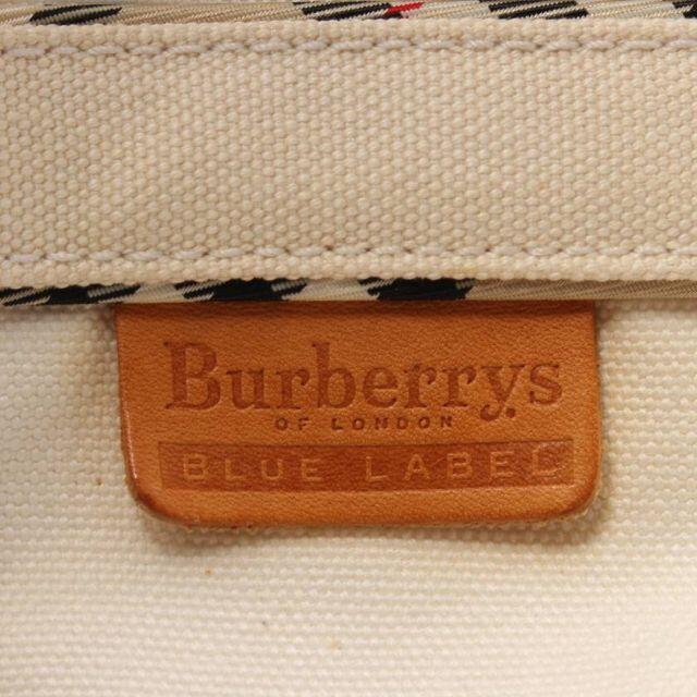 BURBERRY BLUE LABEL(バーバリーブルーレーベル)のBCランク ノバチェック ハンドバッグ キャンバス オフホワイト マルチカラー レディースのバッグ(ハンドバッグ)の商品写真