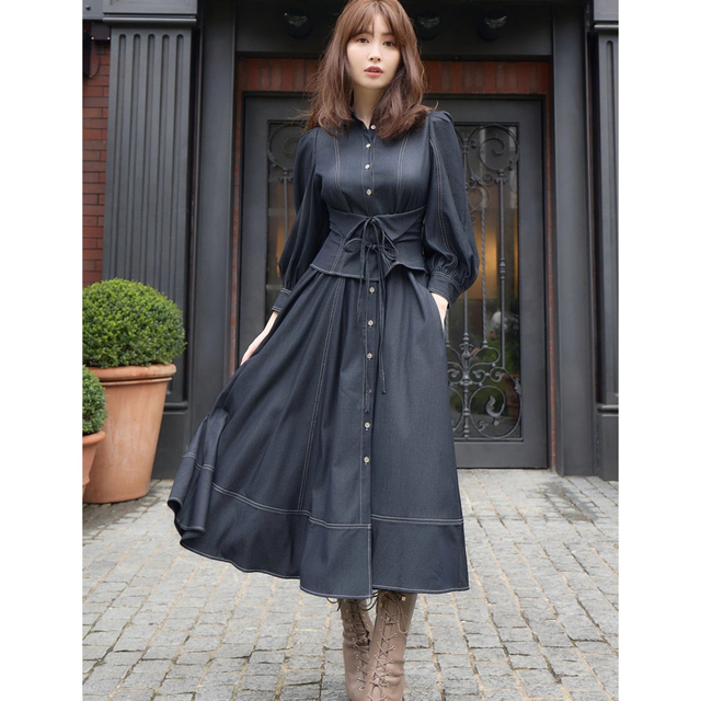 ハーリップトゥ Loulou Corset Long Dress-