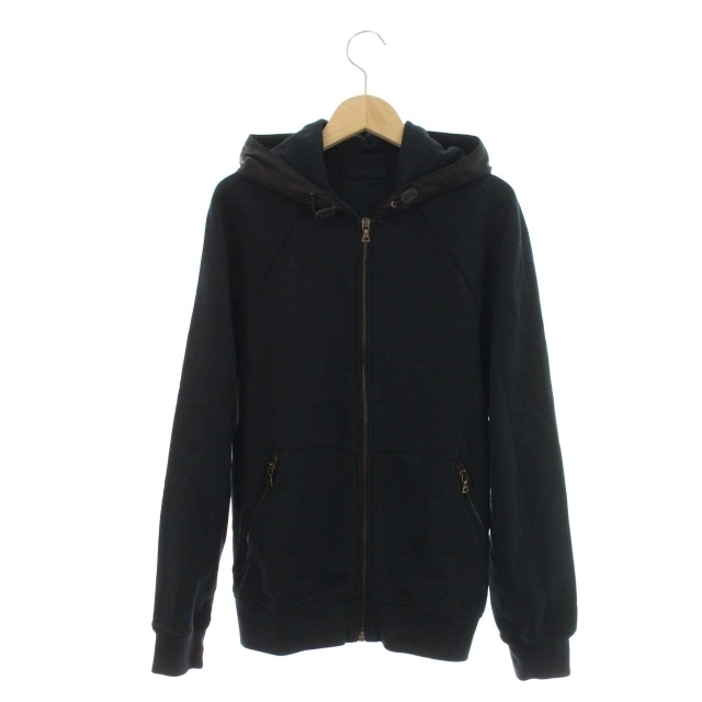 PRADA SPORT 2009 パーカー ジップアップ ナイロンフード S 紺