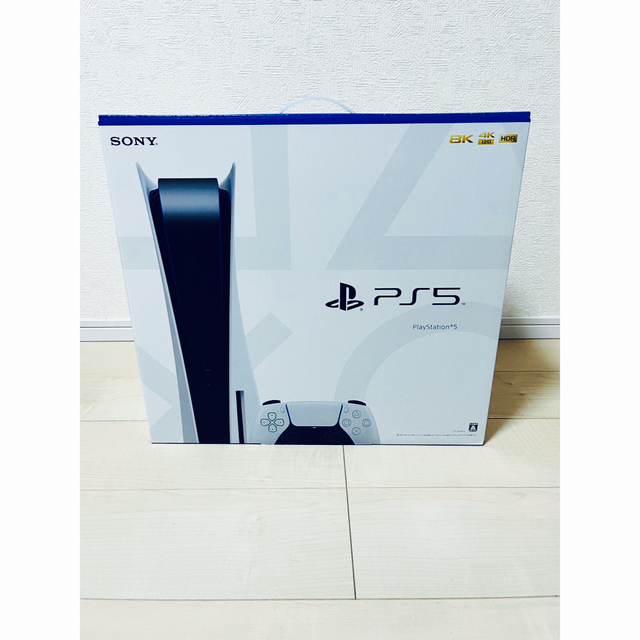 PlayStation(プレイステーション)のPlayStation5 CFI-1200A01 本体　　　　【新品未使用】 エンタメ/ホビーのゲームソフト/ゲーム機本体(家庭用ゲーム機本体)の商品写真