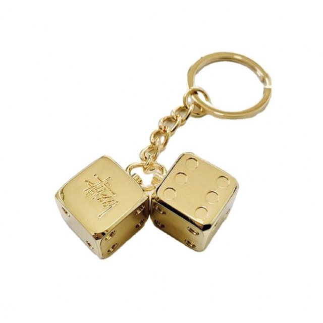 STUSSY(ステューシー)のStussy Metal Dice KeyChain "Brass" メンズのファッション小物(その他)の商品写真