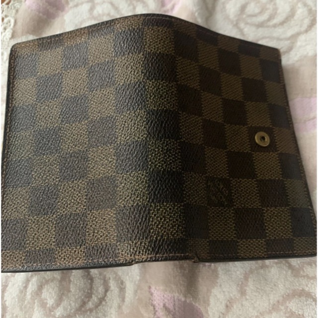 LOUIS VUITTON(ルイヴィトン)のお値下げしました！ルイヴィトン 折り財布 ポルトモネ ヴェエノワ ダミエ エベヌ レディースのファッション小物(財布)の商品写真