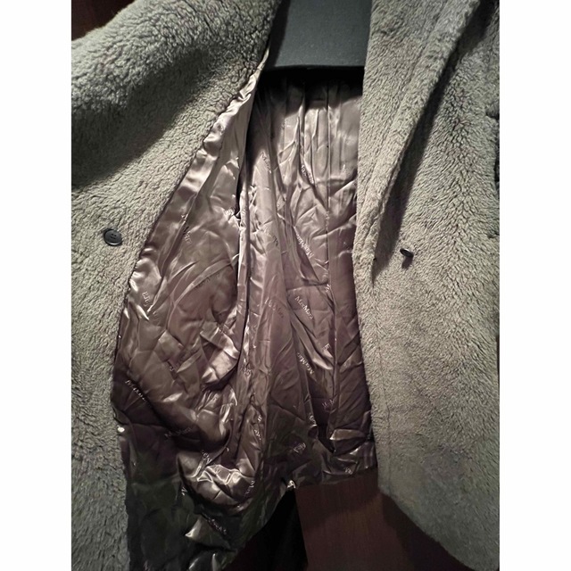 美品 max mara テディベアコート テディベアアイコンコート カーキ