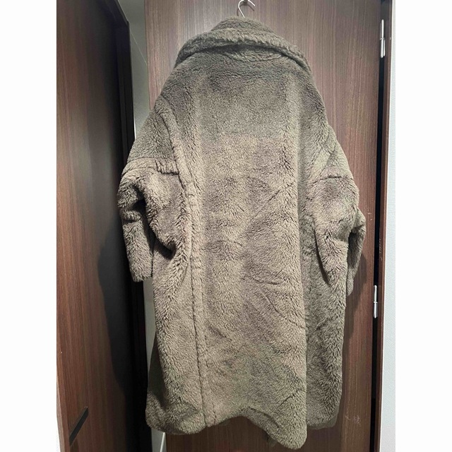 美品 max mara テディベアコート テディベアアイコンコート カーキ
