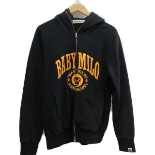 アベイシングエイプ(A BATHING APE)の□□A BATHING APE アベイシングエイプ メンズ パーカー ジップパーカー BABY MILO SIZE M ブラック(パーカー)