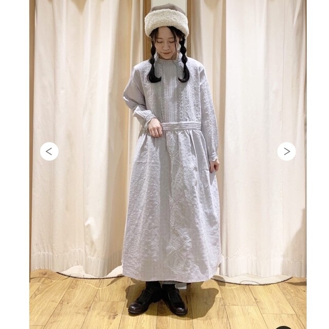 ランキング2022 チェック織りレース刺繍ワンピース サマンサモスモス