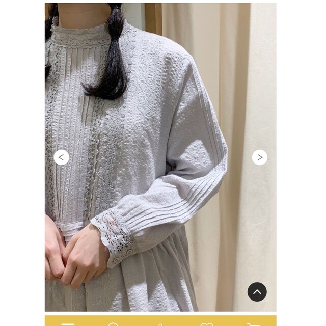 最大56%オフ! ツハル tsuharu チェック織りレース刺繍ワンピース
