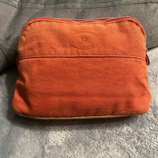 HERMES ポーチ オレンジ エルメス