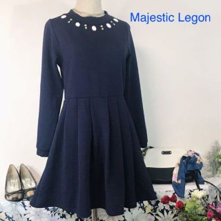 マジェスティックレゴン(MAJESTIC LEGON)の気軽に楽しく着てほしい。お出かけやオフィスにも　着心地のよいワンピース(ひざ丈ワンピース)