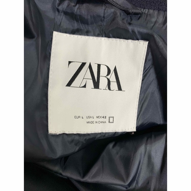 ZARA(ザラ)のZARA ジップアップジャケット Lサイズ相当 紺 メンズのジャケット/アウター(その他)の商品写真