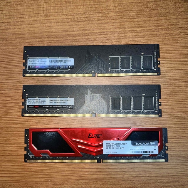 スマホ/家電/カメラメモリ　RAM DDR4 8GB 3枚