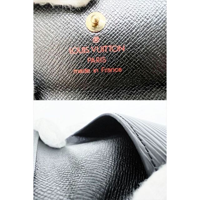 LOUIS VUITTON(ルイヴィトン)の美品 ルイヴィトン エピ ラドロー Wホック コインケース ミニ財布 黒 メンズのファッション小物(コインケース/小銭入れ)の商品写真