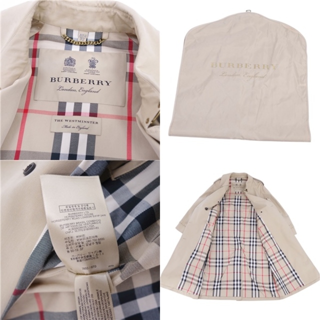 BURBERRY(バーバリー)の極美品 バーバリー BURBERRY コート THE WESTMINSTER ウエストミンスター トレンチコート アウター レディース UK12 US10 IT44(XL相当) ベージュ レディースのジャケット/アウター(トレンチコート)の商品写真