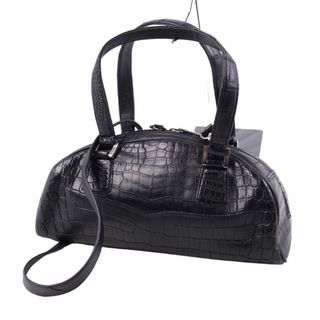 美品 クロコダイル CROCODILE バッグ 2way ハンドバッグ ショルダー