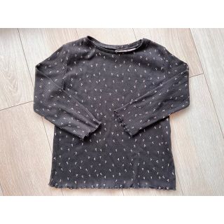 ザラキッズ(ZARA KIDS)の【ZARA kids】チェリー柄リブ長袖カットソー 2-3歳(Tシャツ/カットソー)