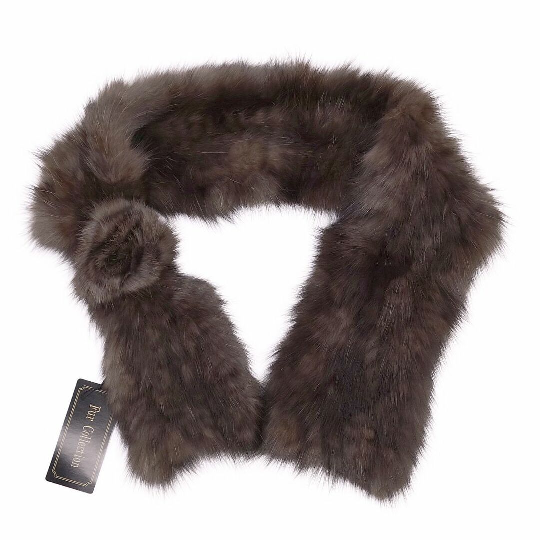 未使用 セーブルファー SABLE FUR ティペット マフラー ロシアン