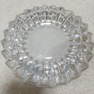 ガラス 灰皿 昭和レトロ(灰皿)