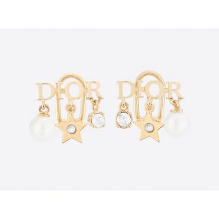 ディオール(Dior)のDIORエボリューションメタルレジンパールクリスタルイヤリング(イヤリング)