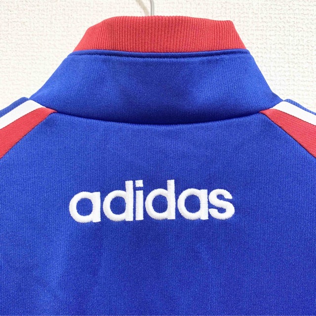 adidas(アディダス)の90s adidas デサント製 ハーフジップジャージ O-XO 青 赤 白  メンズのトップス(ジャージ)の商品写真