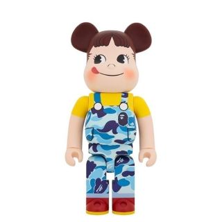 ベアブリック(BE@RBRICK)のBE@RBRICK BAPE(R)×ペコちゃん1000%(ブルー)(フィギュア)