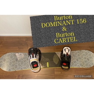 バートン(BURTON)のバートン　ドミナント　dominant 156cm&ビンディング　cartel(ボード)
