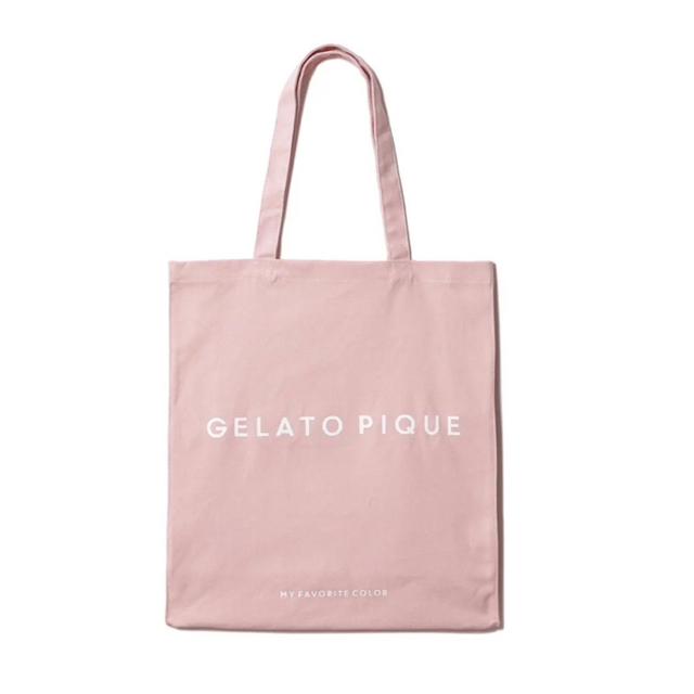 gelato pique(ジェラートピケ)のジェラートピケ  ホビートートバッグ　ピンク レディースのバッグ(トートバッグ)の商品写真