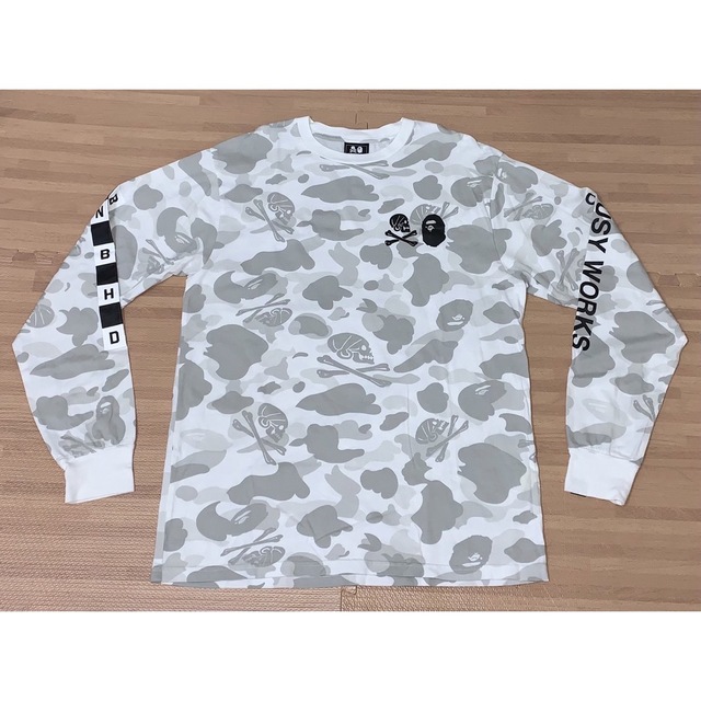 A BATHING APE(アベイシングエイプ)の★激レア★ APE × neighborhood ネイバーフッド Tシャツ L  メンズのトップス(Tシャツ/カットソー(七分/長袖))の商品写真