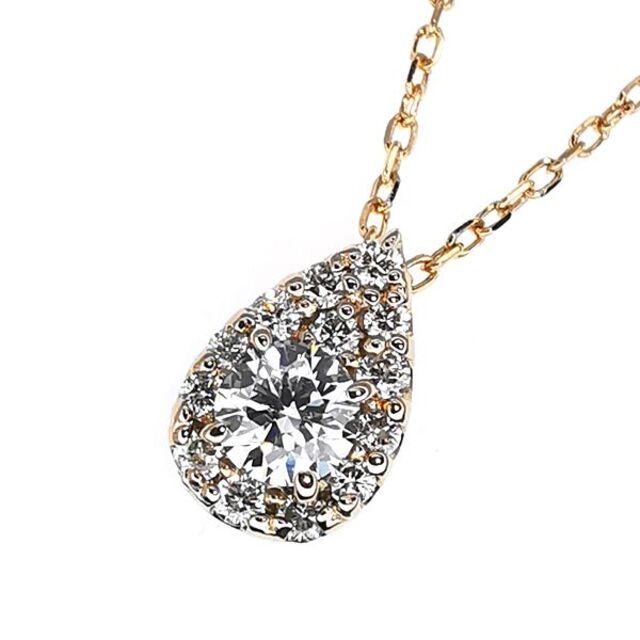 Vendome Aoyama(ヴァンドームアオヤマ)のヴァンドーム青山 K18PG ダイヤモンド ネックレス 0.12ct レディースのアクセサリー(ネックレス)の商品写真