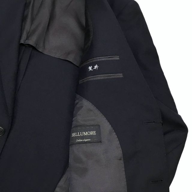 BELLUMORE ベルモーレ 2B留めシルバーボタン 紺ブレザー AB8 メンズのジャケット/アウター(テーラードジャケット)の商品写真