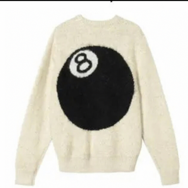 STUSSY - stussy 8 BALL MOHAIR SWEATER XL 美品　おまけ付き